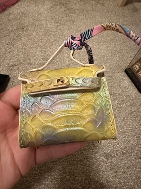 Luxury Micro Mini Bag Charm Keychain Pouch, her*mes kelly
